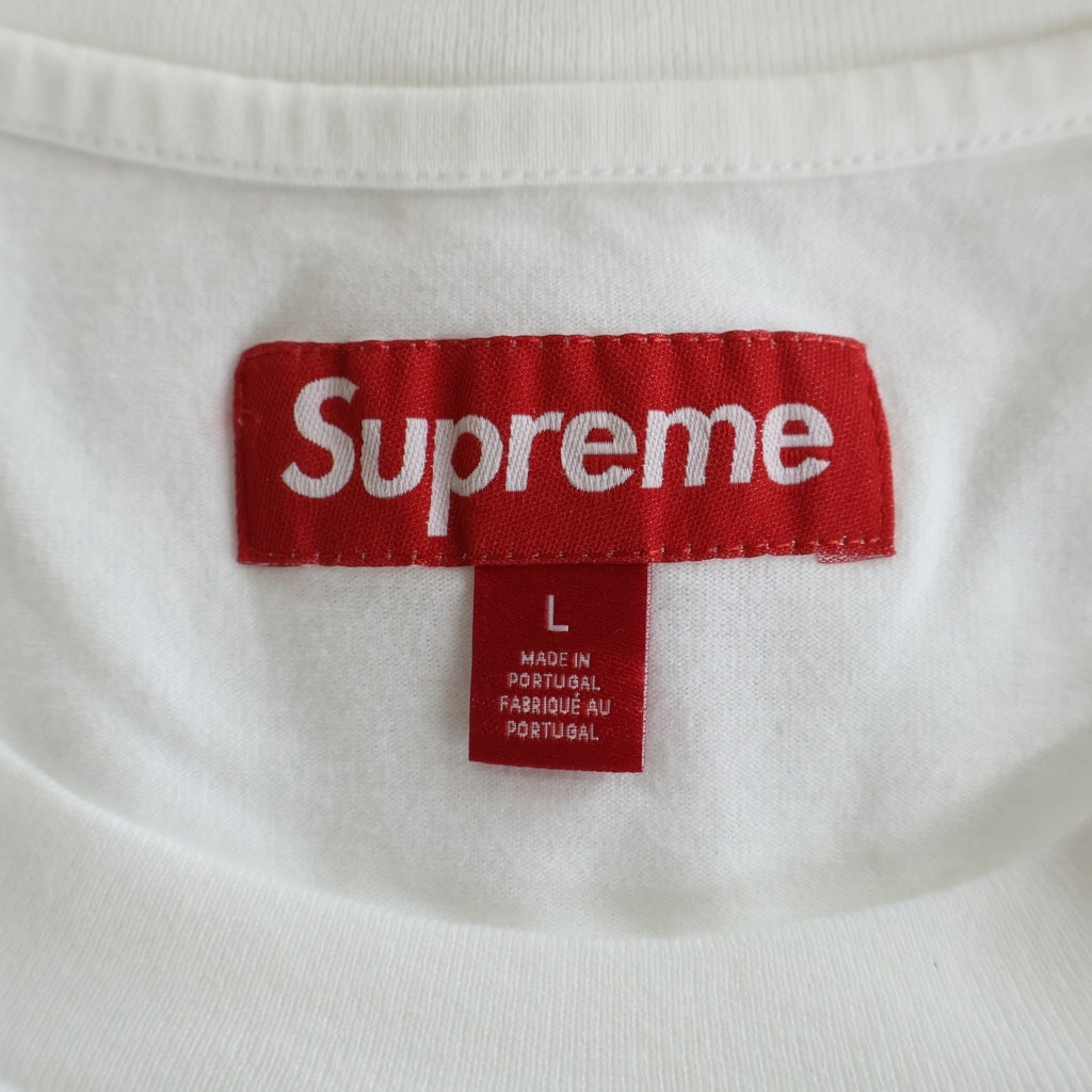 SUPREME(シュプリーム) 25AW Intarsia Sleeve L/S Top インターシャスリーブ 長袖Tシャツカットソー ホワイト