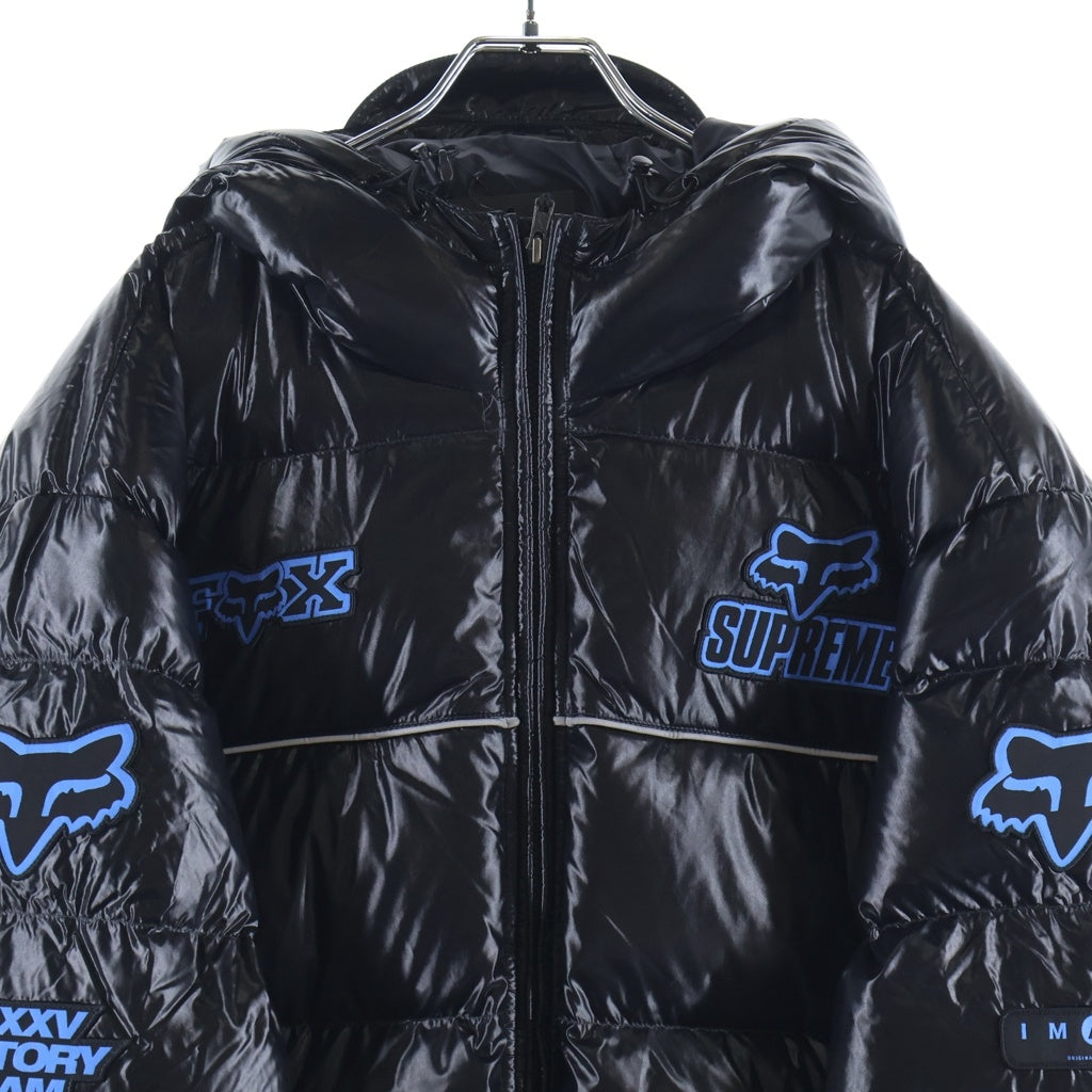 SUPREME(シュプリーム) 25AW ×Fox Racing Shiny Down Puffer Jacket フォックスレーシング シャイニーダウンパファージャケット ブラック