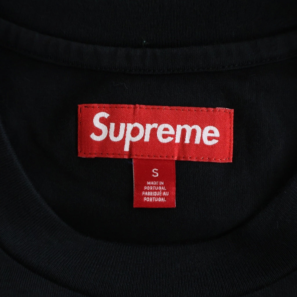 SUPREME(シュプリーム) 25AW Intarsia Sleeve L/S Top インターシャスリーブ 長袖Tシャツカットソー ブラック