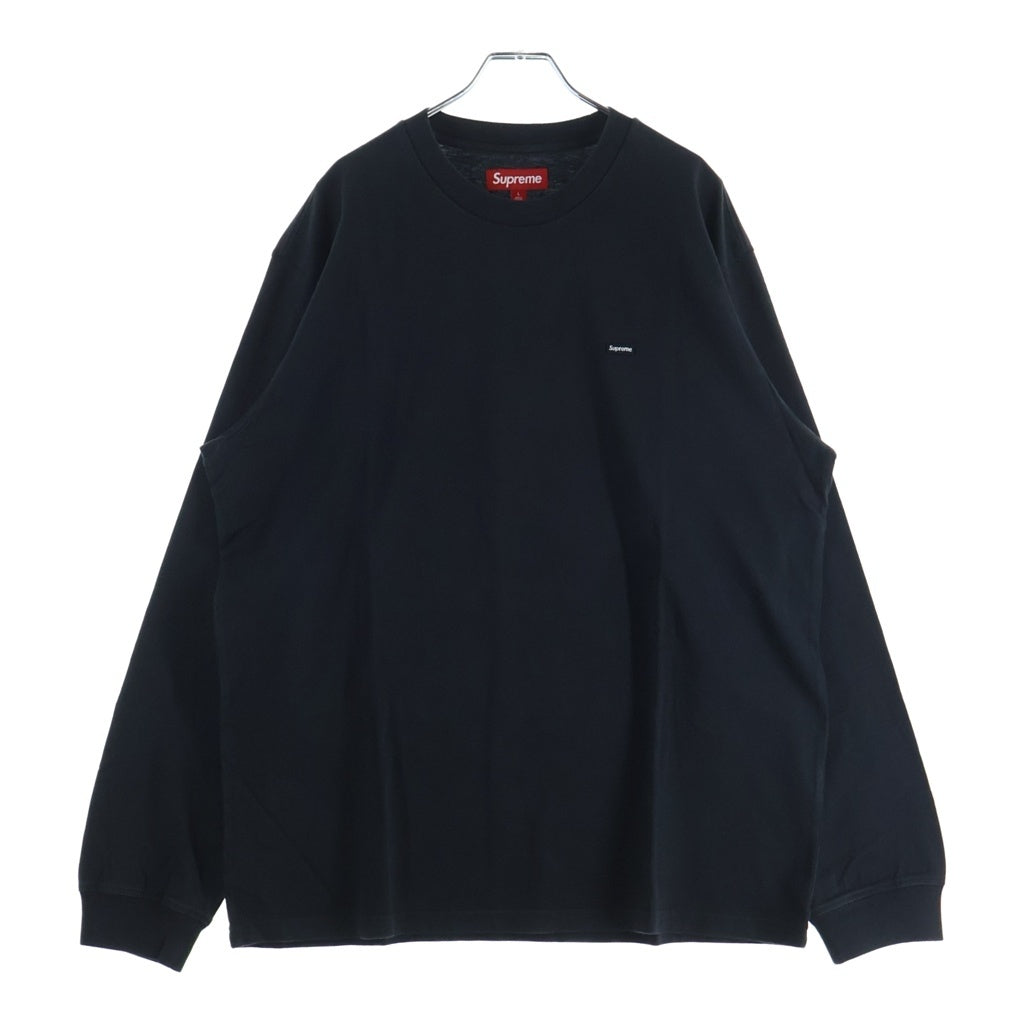 SUPREME(シュプリーム) 25AW Small Box L/S Tee スモールボックスロゴプリントクルーネック長袖Tシャツカットソー ブラック
