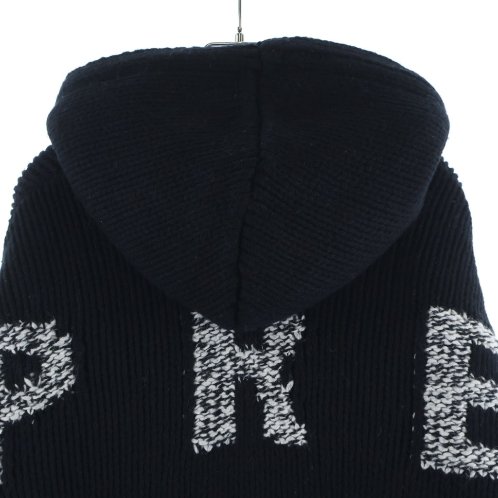SUPREME(シュプリーム) 25AW Faux Shearling Lined Zip Up Hooded Sweater フェイクシアリングラインド ジップアップフーディーセーター ブラック