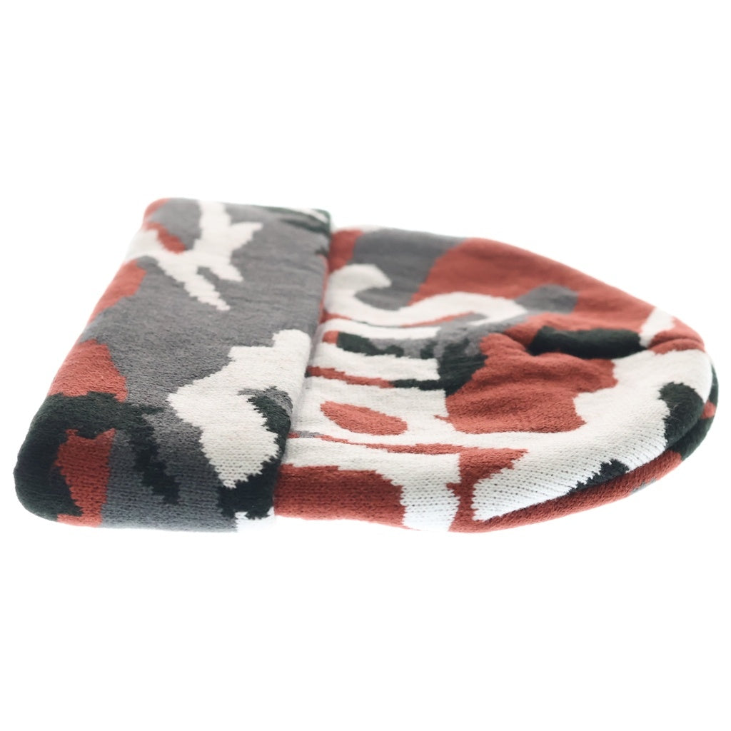 SUPREME(シュプリーム) 25AW Camo Big Logo Beanie Snow Camo ビッグロゴ カモ ビーニー ニットキャップ 帽子 レッド