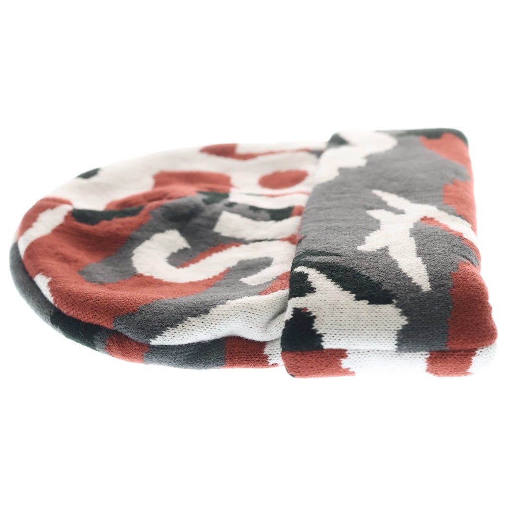 SUPREME(シュプリーム) 25AW Camo Big Logo Beanie Snow Camo ビッグロゴ カモ ビーニー ニットキャップ 帽子 レッド