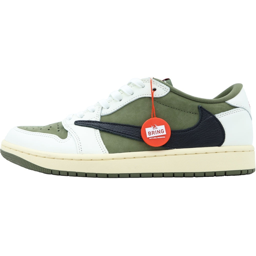 NIKE(ナイキ) ×TRAVIS SCOTT AIR JORDAN 1 LOW OG SP REVERSE OLIVE DM7866-200 トラヴィススコット エアジョーダン 1リバースオリーブ ローカットスニーカー US9/27.5cm