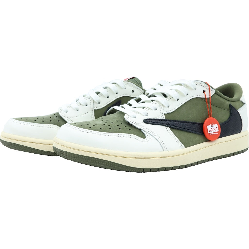 NIKE(ナイキ) ×TRAVIS SCOTT AIR JORDAN 1 LOW OG SP REVERSE OLIVE DM7866-200 トラヴィススコット エアジョーダン 1リバースオリーブ ローカットスニーカー US9/27.5cm