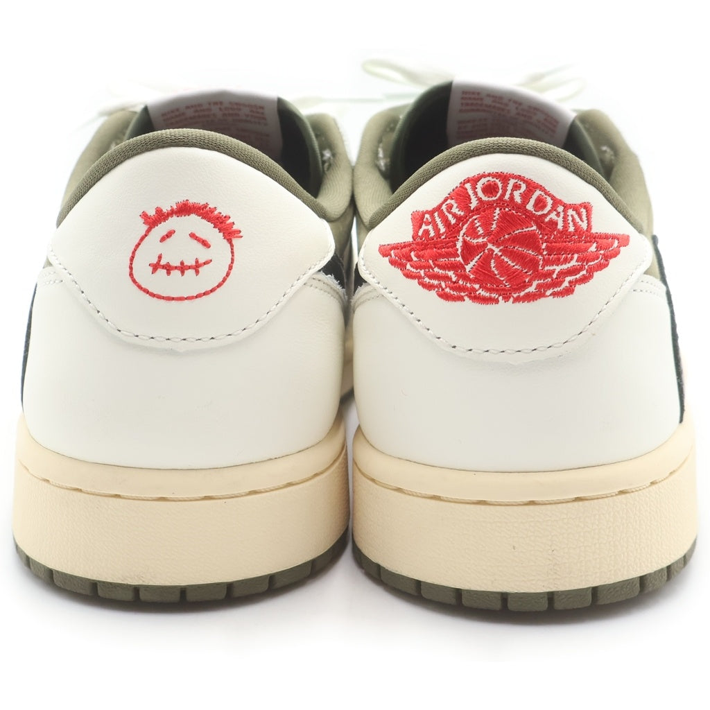 NIKE(ナイキ) ×TRAVIS SCOTT AIR JORDAN 1 LOW OG SP REVERSE OLIVE DM7866-200 トラヴィススコット エアジョーダン 1リバースオリーブ ローカットスニーカー US9/27.5cm