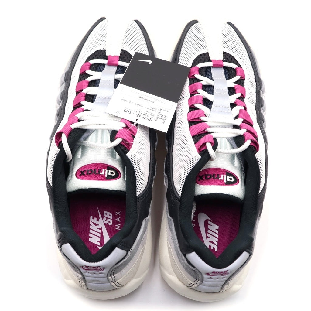 NIKE SB(ナイキエスビー) AIR MAX 95 SUMMIT WHITE CACTUS FLOWER HF7545-100 エアマックス95 サミットホワイト カクタスフラワー ローカットスニーカー ホワイト/パープル US9.5/27.5cm