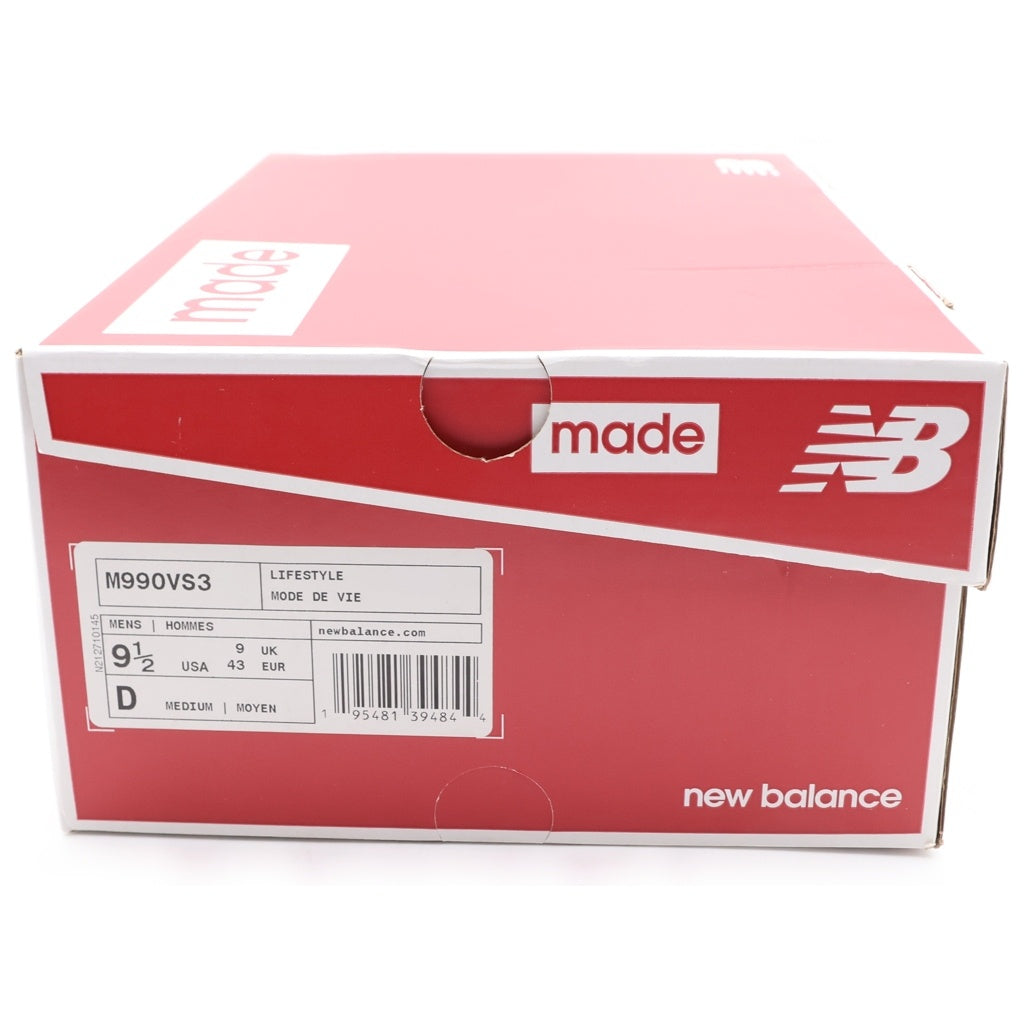 New Balance(ニューバランス) スエードローカットスニーカー グレー M990VS3 US9.5/27.5cm