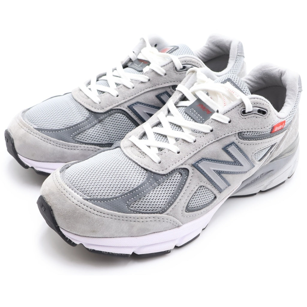 New Balance(ニューバランス) 990V4 GRAY メッシュ ローカットスニーカー グレー US9.5/27.5cm