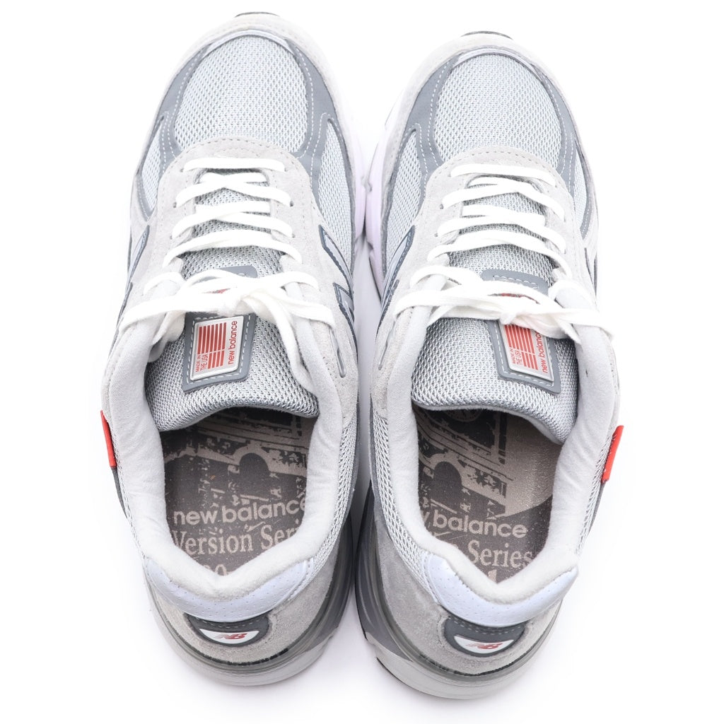 New Balance(ニューバランス) 990V4 GRAY メッシュ ローカットスニーカー グレー US9.5/27.5cm