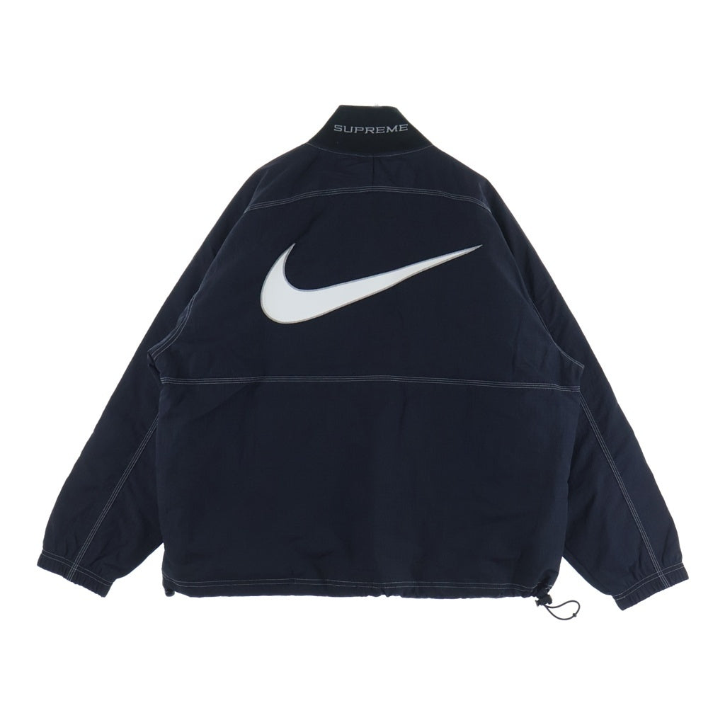 SUPREME(シュプリーム) 24SS ×NIKE Ripstop Pullover ナイキ リップストップ プルオーバー 長袖シャツ ブラック FQ0340-010