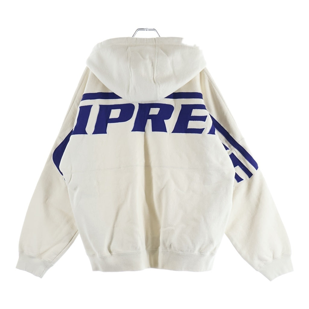 SUPREME(シュプリーム) 24SS Wrapped Half Zip Hooded Sweatshirt ワープドハーフジップスウェット プルオーバー パーカーアイボリー