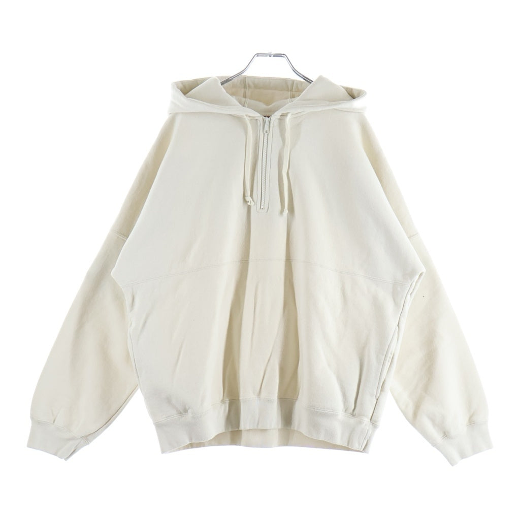 SUPREME(シュプリーム) 24SS Wrapped Half Zip Hooded Sweatshirt ワープドハーフジップスウェット プルオーバー パーカーアイボリー
