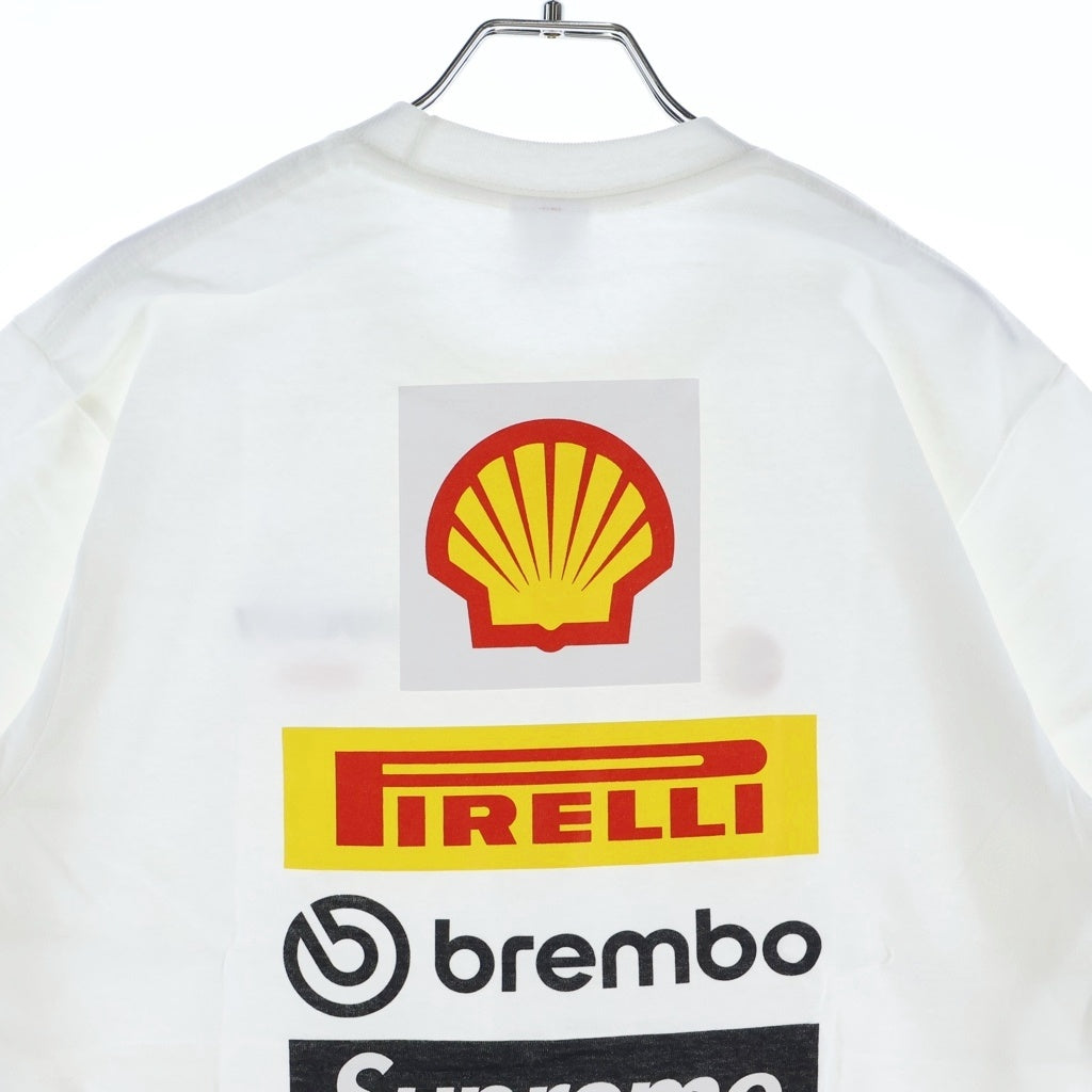 SUPREME(シュプリーム) 24SS Ducati Logos Tee ドゥカティ ロゴプリントクルーネック半袖Tシャツカットソー ホワイト
