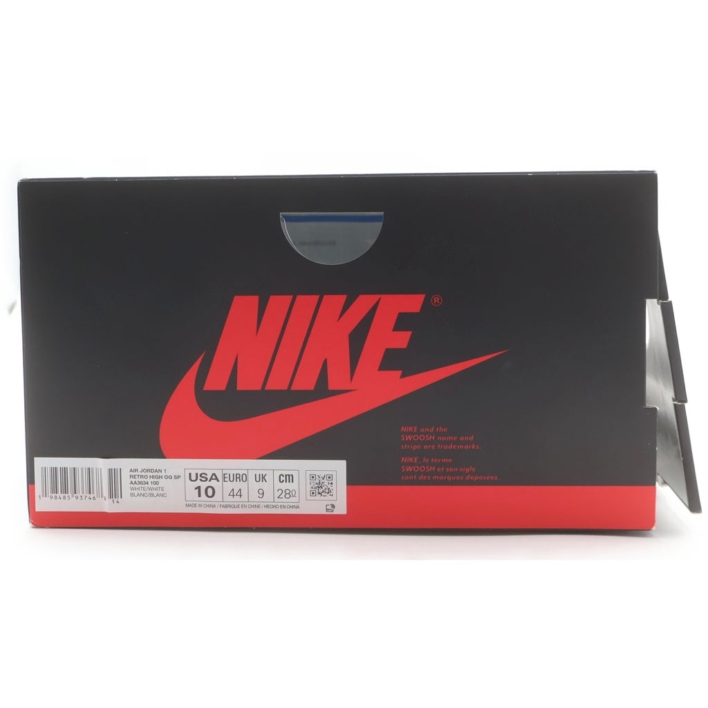 NIKE(ナイキ) ×V.A.A AIR JORDAN 1 RETRO HIGH OG ALASKA AA3834-100 エアジョーダン1 ヴァージルアブローアーカイブ アラスカ ハイカットスニーカー US10/28.0cm ホワイト