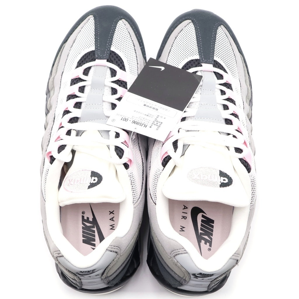 NIKE(ナイキ) WMNS AIR MAX 95 BIG BUBBLE MEDIUM GREY/PINK FOAM HJ5996-001 ウィメンズ エアマックス95 ビッグバブル ローカットスニーカー ピンク/グレー US9.5/27.5cm レディース