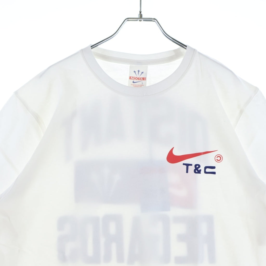 NIKE(ナイキ) ×NOCTA NRG LU SS CPFM TEE ノクタ ロゴプリントクルーネック半袖Tシャツカットソー ホワイト DR2630-100