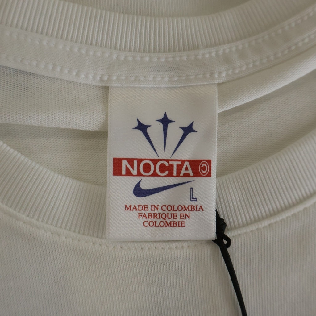 NIKE(ナイキ) ×NOCTA NRG LU SS CPFM TEE ノクタ ロゴプリントクルーネック半袖Tシャツカットソー ホワイト DR2630-100
