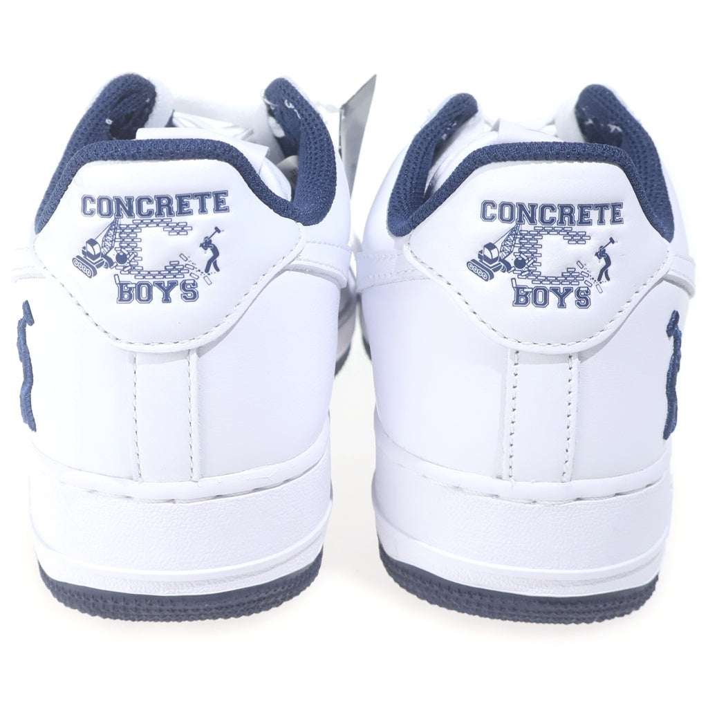 NIKE(ナイキ) ×LIL YACHTY US FORCE 1 LOW WHITE AND MIDNIGHT NAVY IB5720-100 リルヨッティ エアフォース1 ローカットスニーカー ホワイト US9/27cm