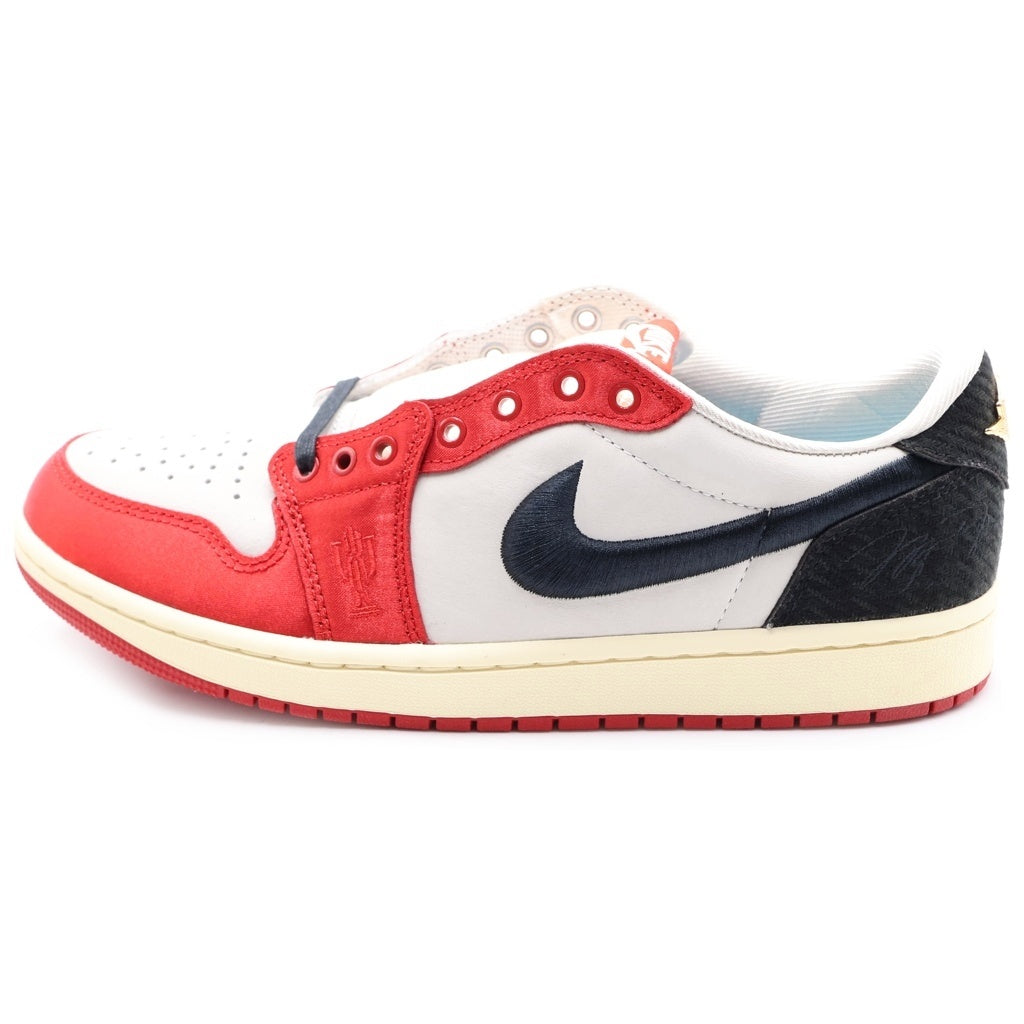 NIKE(ナイキ) ×Trophy Room AIR JORDAN 1 LOW OG FN0432-100 トロフィールーム エアジョーダン1 ローカットスニーカー レッド/ブラック/ホワイト US9.5/27.5cm