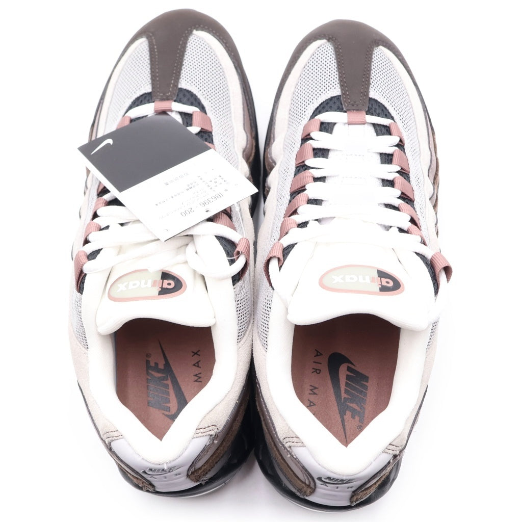 NIKE(ナイキ) WMNS AIR MAX 95 BIG BUBBLE VELVET BROWN IB6396-200 ウィメンズ エアマックス ビッグバブル ローカットスニーカー グレー/ブラウン US11/28cm レディース