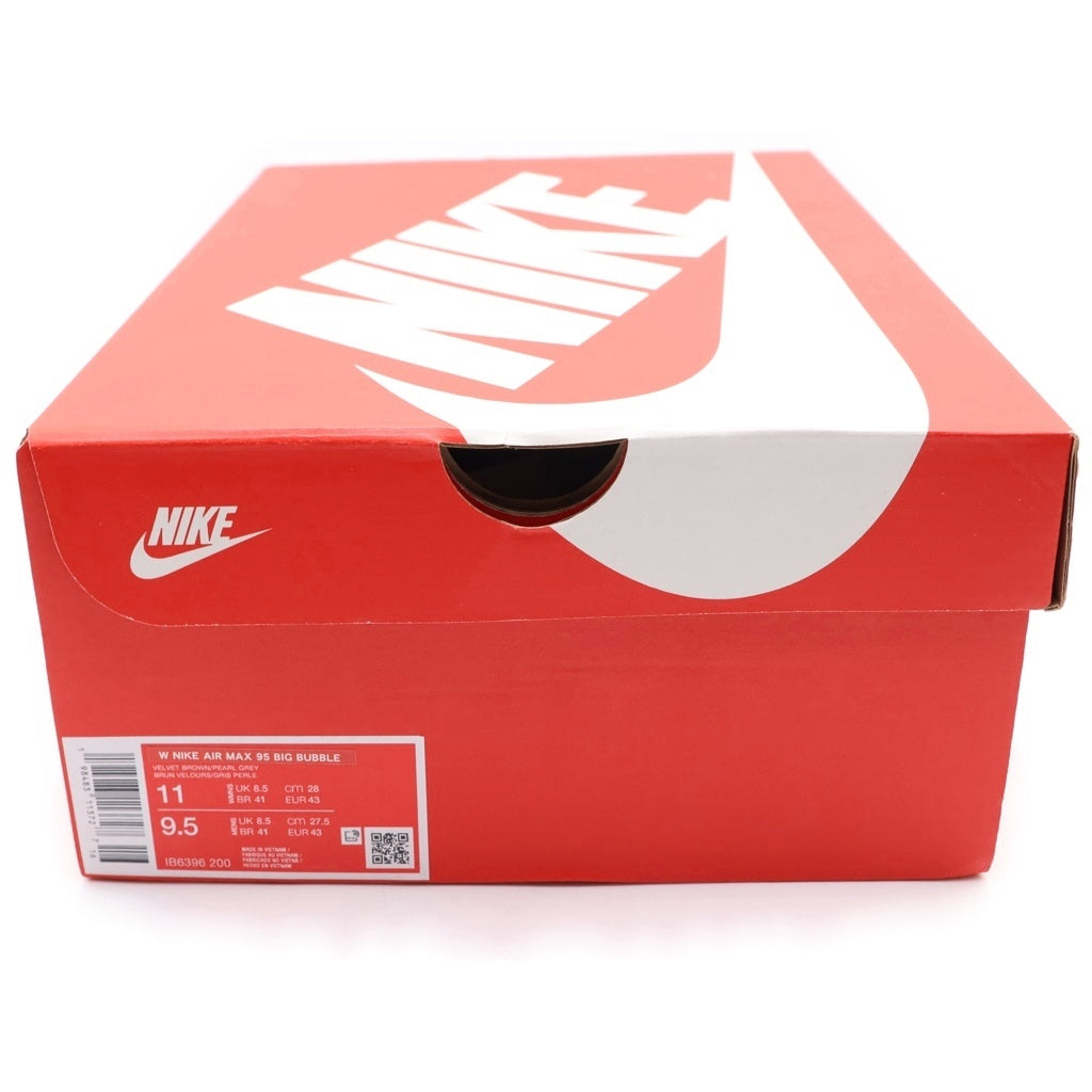 NIKE(ナイキ) WMNS AIR MAX 95 BIG BUBBLE VELVET BROWN IB6396-200 ウィメンズ エアマックス ビッグバブル ローカットスニーカー グレー/ブラウン US11/28cm レディース