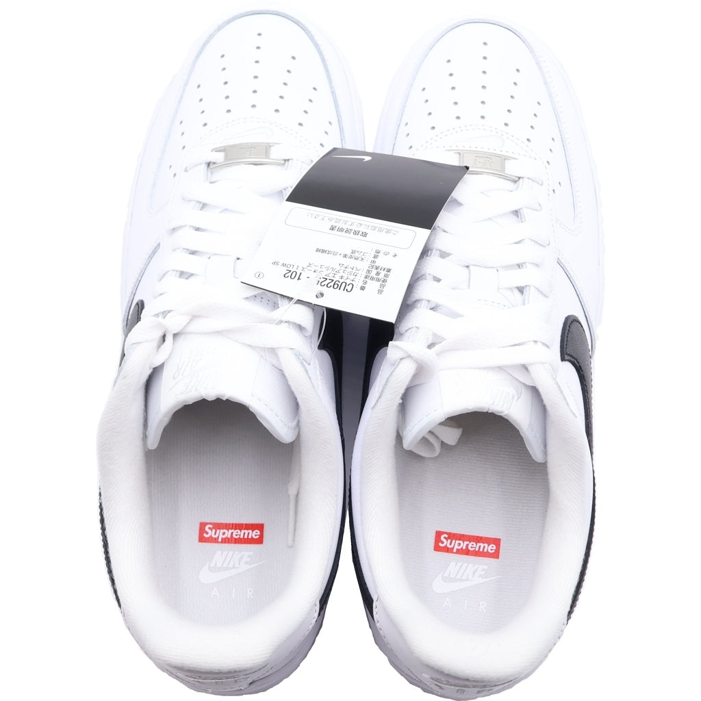 NIKE(ナイキ) ×SUPREME AIR FORCE 1 LOW CU9225-102 シュプリーム エアフォース 1 ローカットスニーカー ホワイト/ブラック US9/27cm