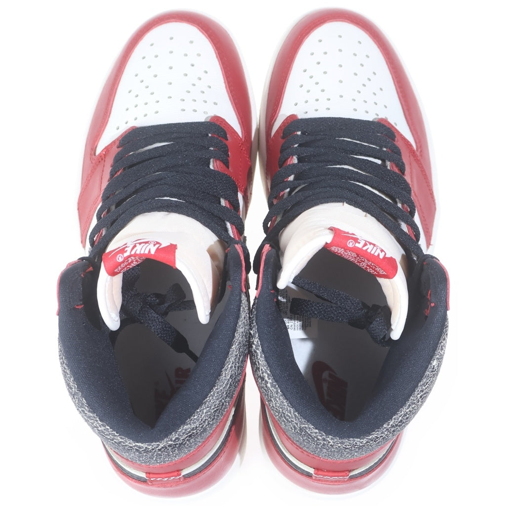 NIKE(ナイキ) AIR JORDAN 1 LOST & FOUND CHICAGO DZ5485-612 エアジョーダン1 ロスト ファウンド シカゴ ハイカットスニーカー ホワイト/レッド/ブラック US9/27cm