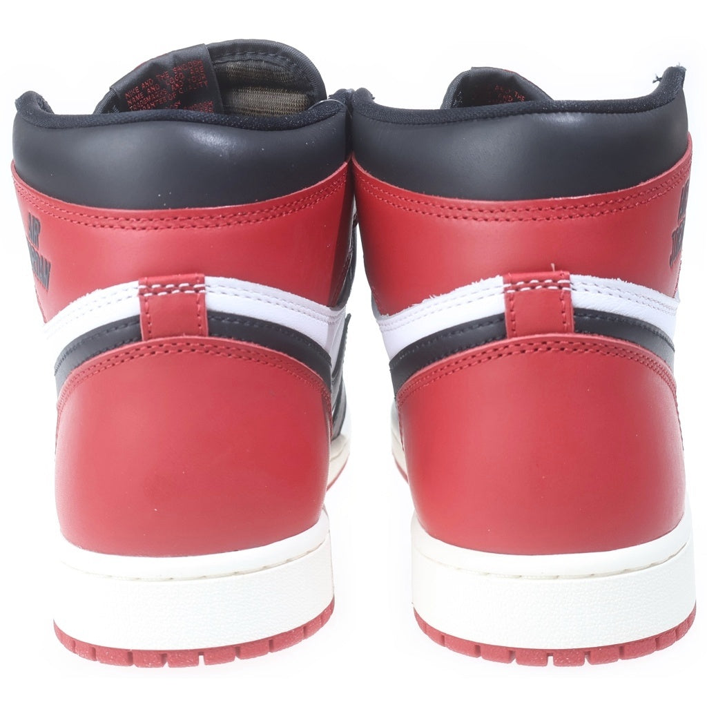 NIKE(ナイキ) AIR JORDAN 1 RETRO HIGH OG BLACK TOE REIMAGINED エアジョーダン1 ブラックトゥ つま黒 リイマジンド ハイカットスニーカー US9.5/27.5cm