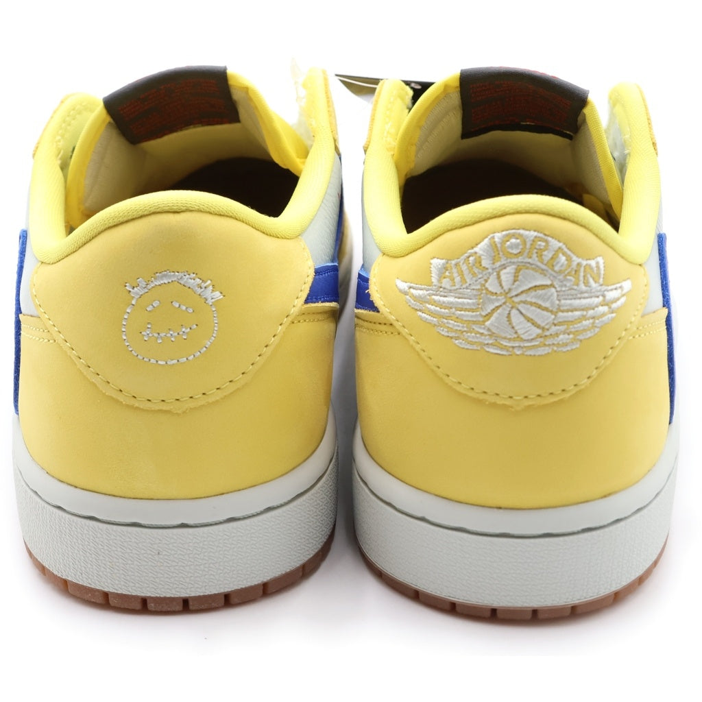 NIKE(ナイキ) ×TRAVIS SCOTT WMNS AIR JORDAN 1 RETRO LOW OG Canary トラヴィススコット ウィメンズ エアジョーダン1 ローカットスニーカー US11/28cm DZ4137-700 レディース