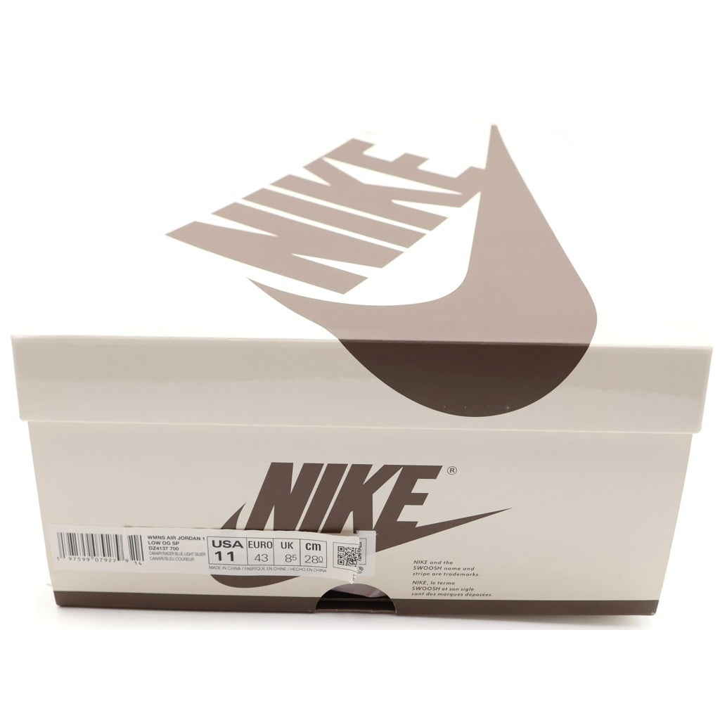 NIKE(ナイキ) ×TRAVIS SCOTT WMNS AIR JORDAN 1 RETRO LOW OG Canary トラヴィススコット ウィメンズ エアジョーダン1 ローカットスニーカー US11/28cm DZ4137-700 レディース