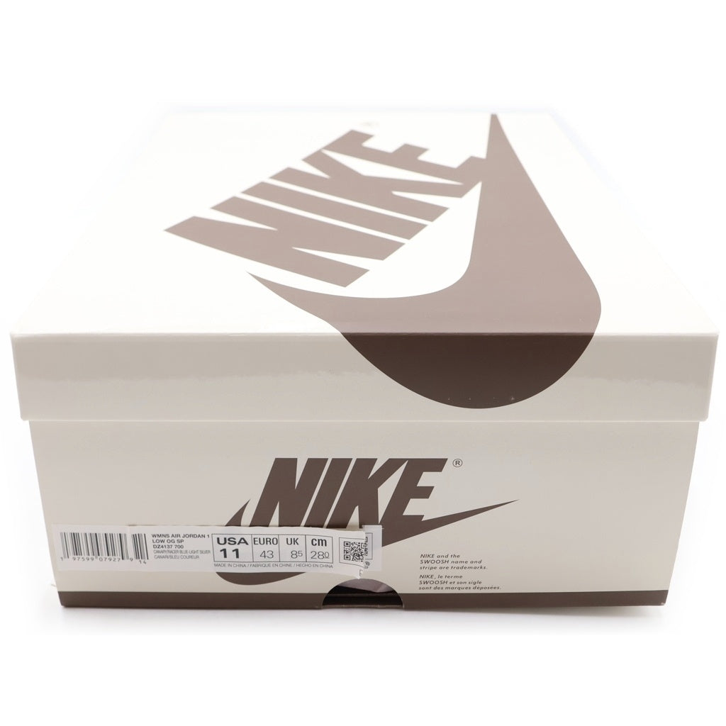 NIKE(ナイキ) ×TRAVIS SCOTT WMNS AIR JORDAN 1 RETRO LOW OG Canary トラヴィススコット ウィメンズ エアジョーダン1 ローカットスニーカー US11/28cm DZ4137-700 レディース