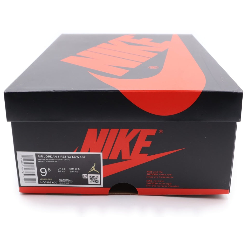NIKE(ナイキ) AIR JORDAN 1 RETRO LOW OG CHICAGO HQ6998-600 エアジョーダン1 レトロ シカゴ ローカットスニーカー ホワイト/レッド US9.5/27.5cm