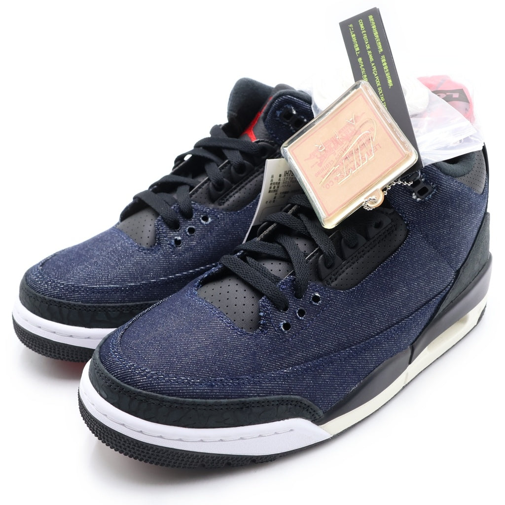 NIKE(ナイキ) ×Levi's AIR JORDAN 3 RTR LSC INDIGO SP IH7959-400 リーバイス エアジョーダン 3 デニム ハイカットスニーカー インディゴ US9.5/27.5cm