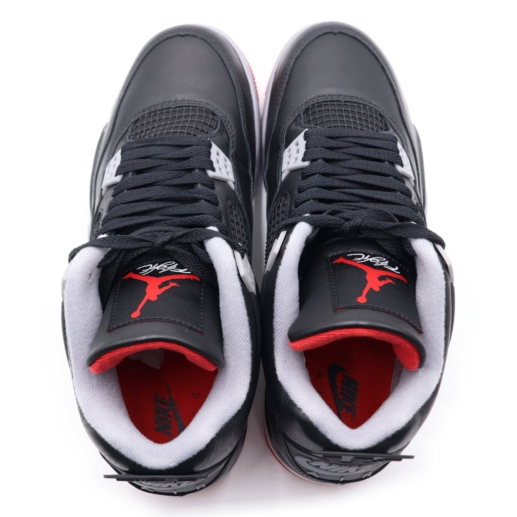 NIKE(ナイキ) AIR JORDAN 4 RETRO BRED REIMAGINED FV5029-006 エアジョーダン レトロ ブレッドリイマジンド ハイカットスニーカー ブラック/レッド US9.5/27.5cm