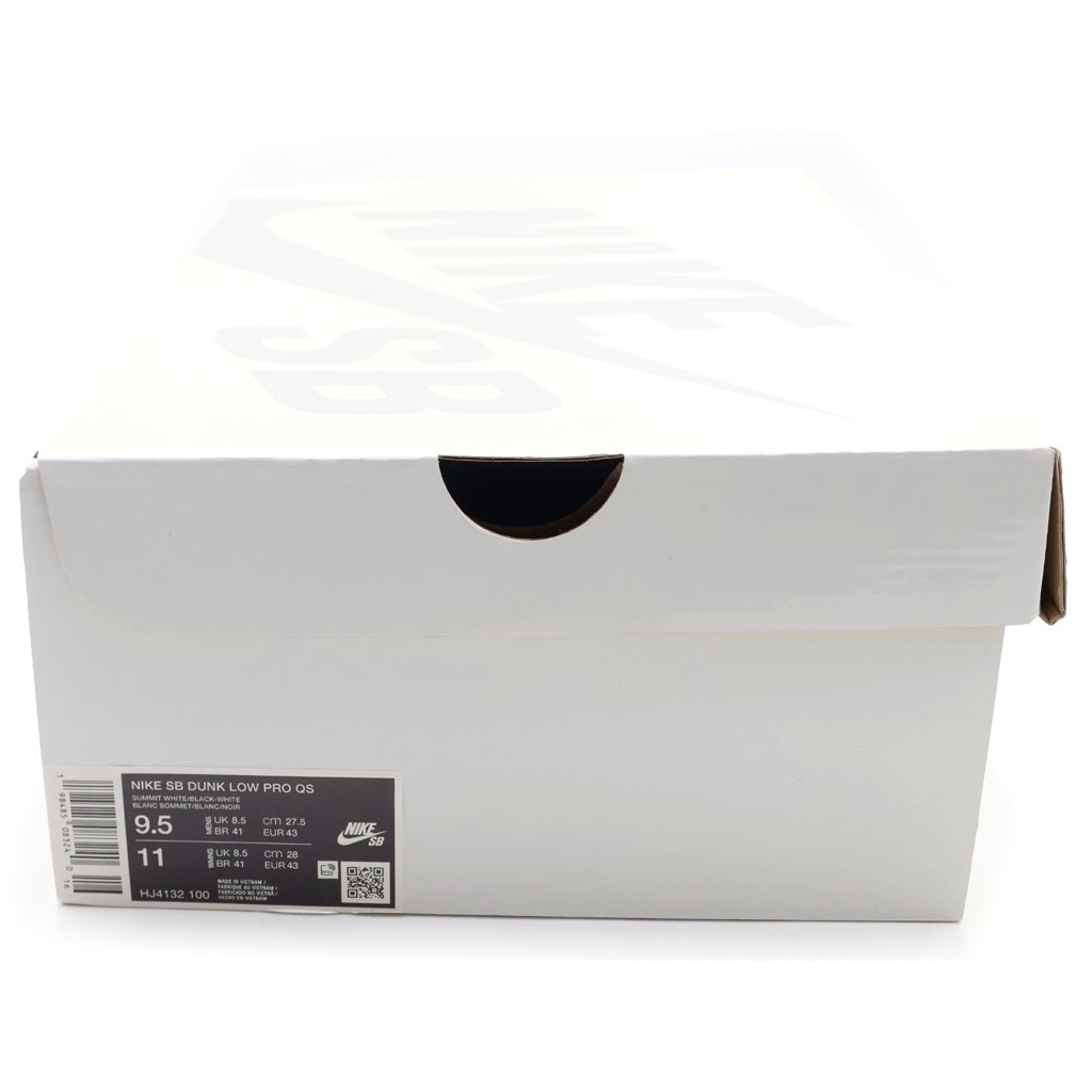 NIKE SB(ナイキエスビー) ×CSEF DUNK lOW PRO QS HJ4132-100 ダンク ローカットスニーカー ホワイト/ブラック US9.5/27.5cm