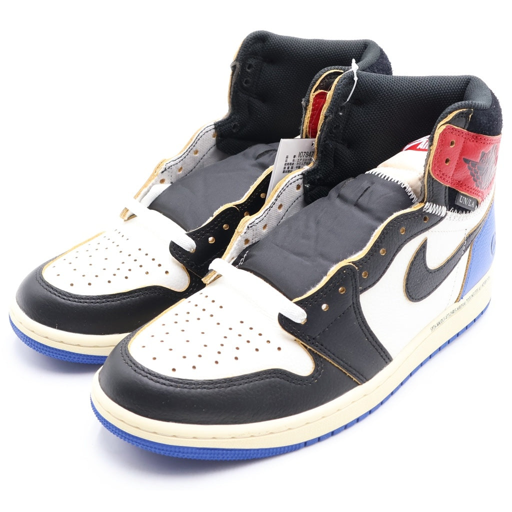 NIKE(ナイキ) ×FRAGMENT DESIGN ×UNION AIR JORDAN 1 HIGH OG フラグメントデザイン ユニオン エアージョーダン ハイカットスニーカー US9.5/27.5cm IO7847-002