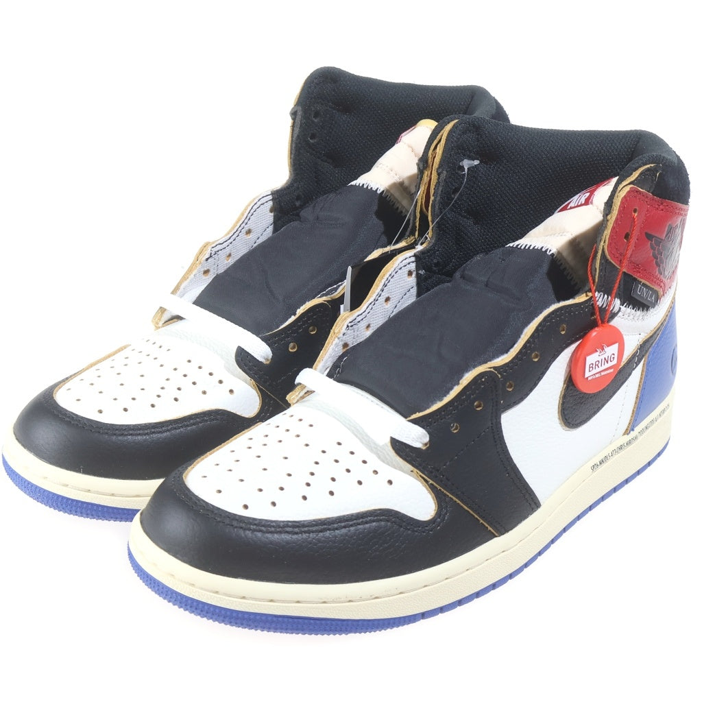 NIKE(ナイキ) ×FRAGMENT DESIGN ×UNION AIR JORDAN 1 HIGH OG フラグメントデザイン ユニオン エアージョーダン ハイカットスニーカー US9.5/27.5cm IO7847-002