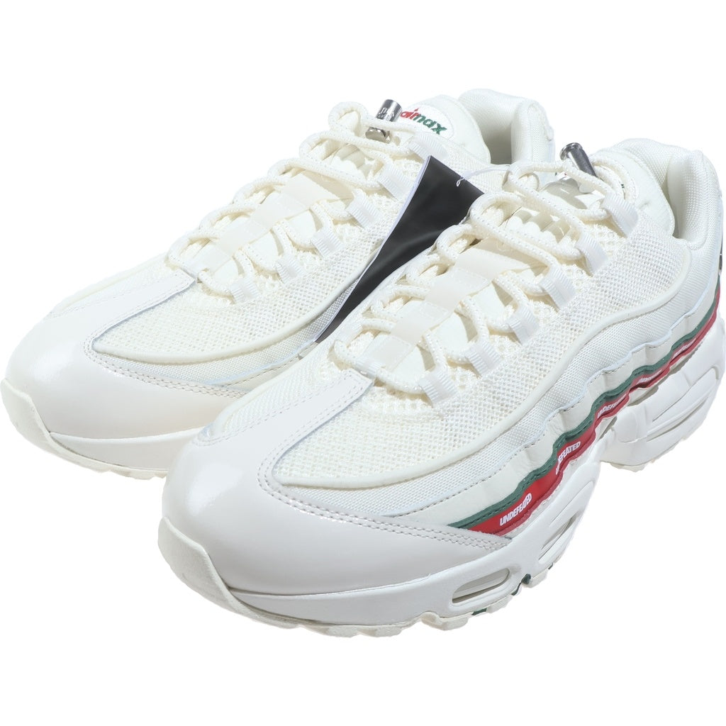 NIKE(ナイキ) ×UNDEFEATED AIR MAX 95 SP SAIL IB4453-100 アンディフィーテッド エアマックス95 セイル ローカットスニーカー ホワイト/レッド/グリーン US10/28cm