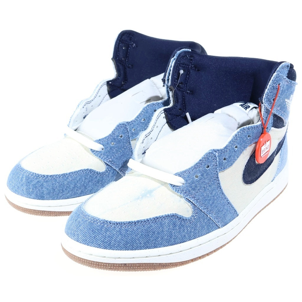 NIKE(ナイキ) AIR JORDAN 1 RETRO HIGH OG DENIM FQ2947-100 エアジョーダン1 レトロ デニム ハイカットスニーカー インディゴ/ホワイト US9.5/27.5cm