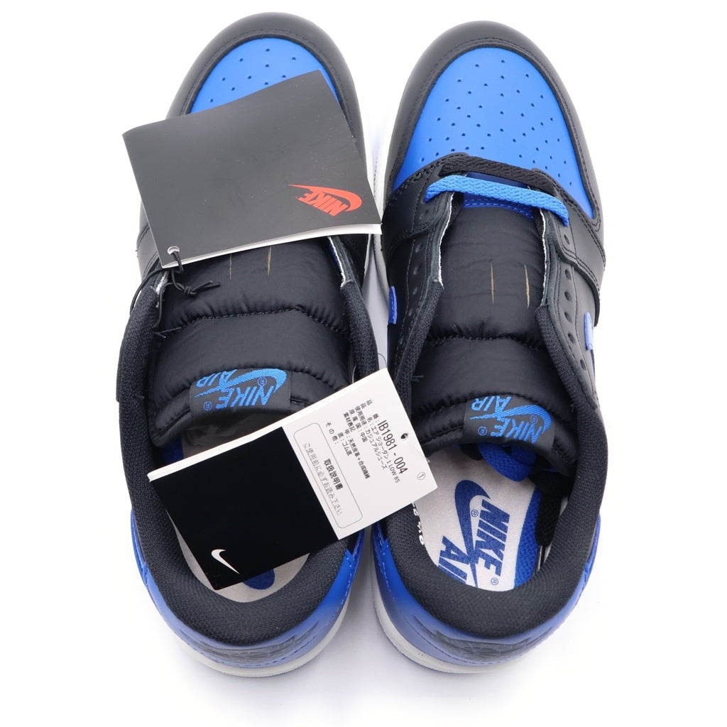 NIKE(ナイキ) AIR JORDAN 1 LOW 85 VARSITY ROYAL IB1981-004 バーシティ ロイヤル ローカットスニーカー ブラック/ブルー US9.5/27.5cm