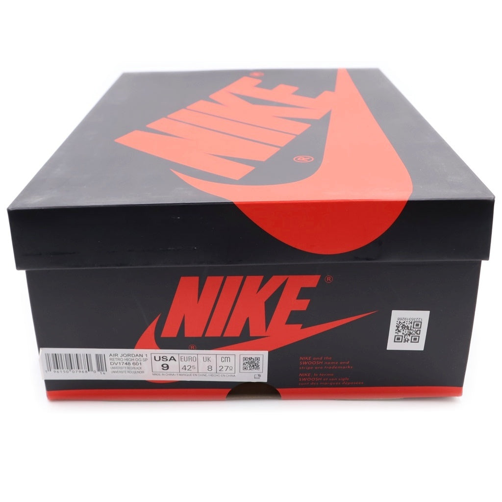 NIKE(ナイキ) AIR JORDAN 1 HIGH OG SP NEXT CHAPTER DV1748-601 エアジョーダン1 ハイ OG SP ネクストチャプター ハイカットスニーカー ホワイト/レッド US9/27cm