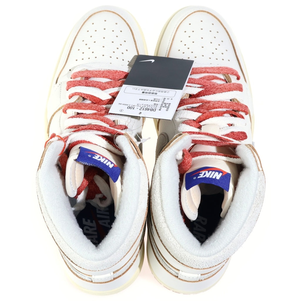 NIKE(ナイキ) WMNS AIR JORDAN 1 RETRO HIGH OG RARE/CINNABAR DB4612-100 ウィメンズ エアジョーダン1 レトロ ハイカットスニーカー ホワイト/レッド US11/28m レディース