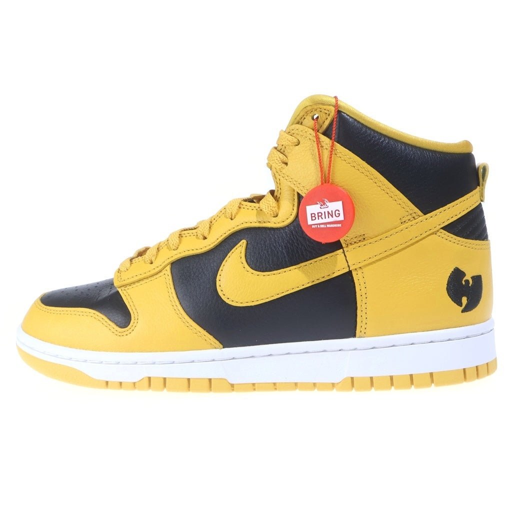 NIKE(ナイキ) ×Wu-Tang Clan DUNK HIGH HJ4320-001 ウータンクラン ダンク ハイカットスニーカー イエロー/ブラック US9.5/27.5cm HJ4320-001