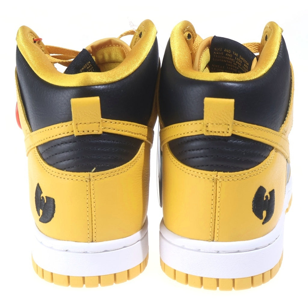 NIKE(ナイキ) ×Wu-Tang Clan DUNK HIGH HJ4320-001 ウータンクラン ダンク ハイカットスニーカー イエロー/ブラック US9.5/27.5cm HJ4320-001
