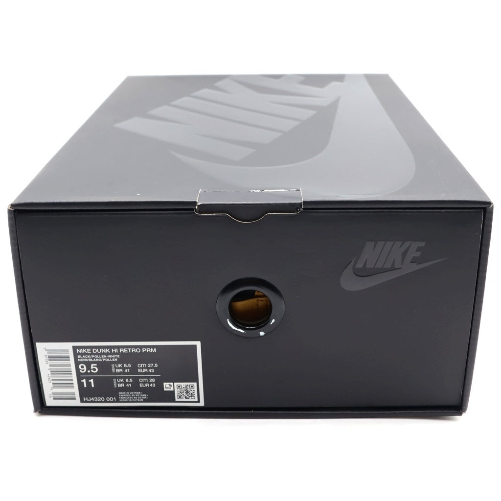 NIKE(ナイキ) ×Wu-Tang Clan DUNK HIGH HJ4320-001 ウータンクラン ダンク ハイカットスニーカー イエロー/ブラック US9.5/27.5cm HJ4320-001