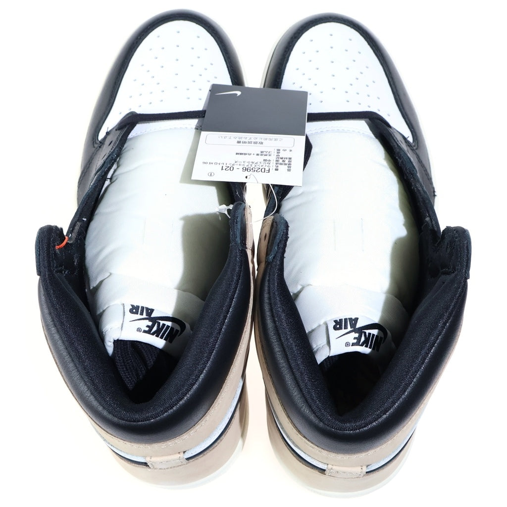 NIKE(ナイキ) WMNS AIR JORDAN 1 RETRO HIGH OG LATTE FD2596-021 ウィメンズ エアジョーダン レトロ ラテ ハイカットスニーカー ホワイト/ベージュ US11/28cm レディース