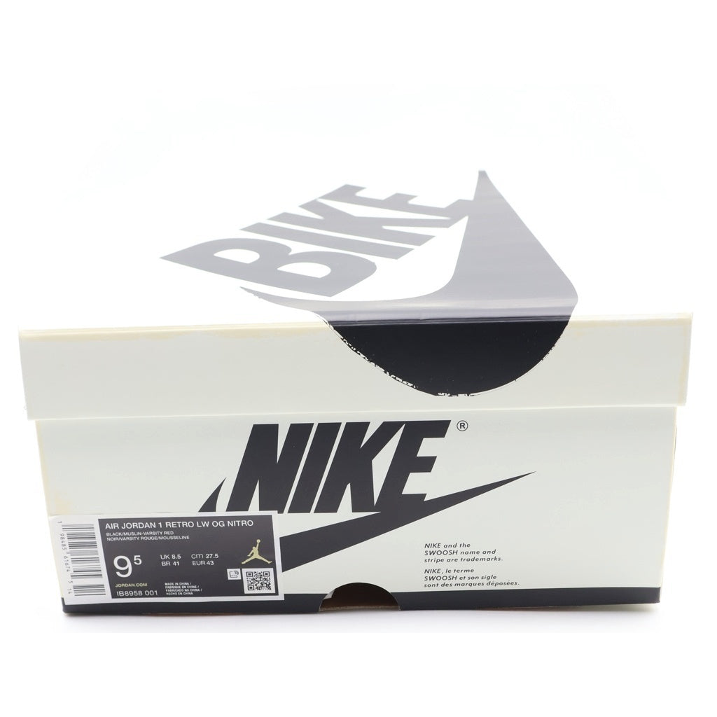NIKE(ナイキ) AIR JORDAN1 RETRO LOW OG NIGEL SYLVESTER IB8958-001 エアジョーダン1 レトロ ナイジェル シルベスター ローカットスニーカーブラック US9.5/27.5cm