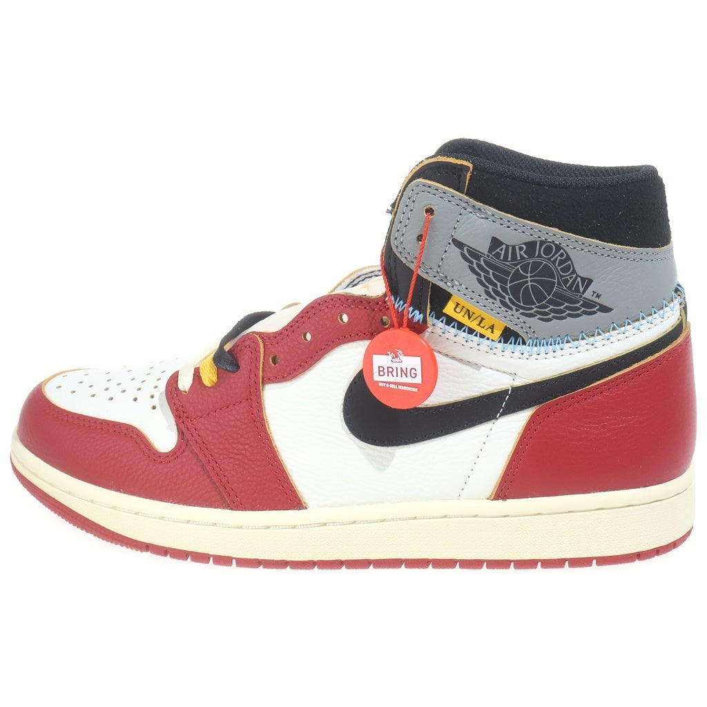 NIKE(ナイキ) ×UNION AIR JORDAN 1 RETRO HIGH OG CHICAGO HV8563-600 ユニオン エアジョーダン1 シカゴ ハイカットスニーカーホワイト/レッド US9.5/27.5cm