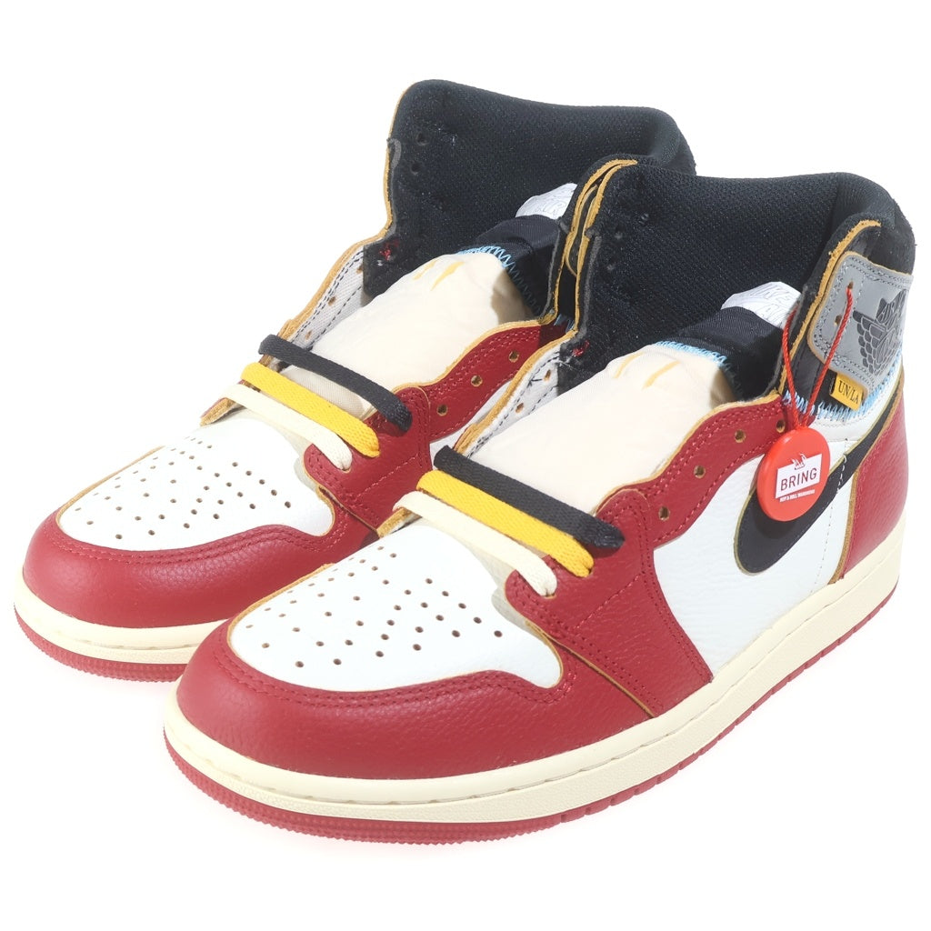NIKE(ナイキ) ×UNION AIR JORDAN 1 RETRO HIGH OG CHICAGO HV8563-600 ユニオン エアジョーダン1 シカゴ ハイカットスニーカーホワイト/レッド US9.5/27.5cm